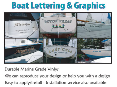 Boat Lettering and Graphics