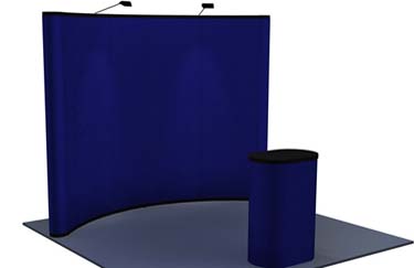 10 foot, fabric, pop up display