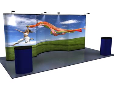 20 foot, mural, pop up display