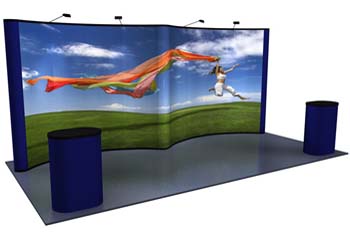 20 foot, gullwing pop up display