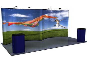 20 foot, graphic mural, pop up display