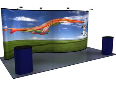 20 foot, mural, pop up display