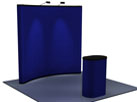 8 foot fabric, pop up, display