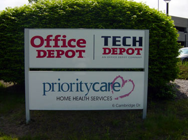 Post and Panel Sign